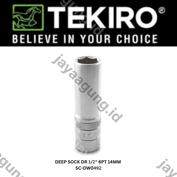 DEEP SOCK TEKIRO DR 1/2" 6PT 14MM SC-DW0492
