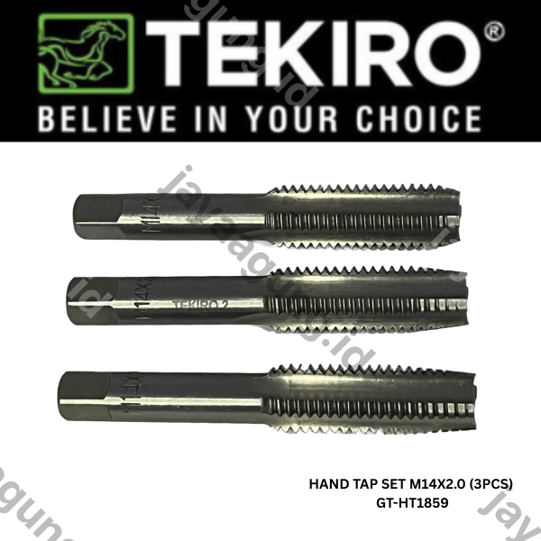 Gambar HAND TAP SET TEKIRO M14X2.0 (3PCS) GT-HT1859 ke-2