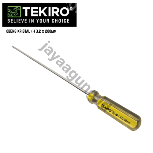 Gambar OBENG KRISTAL TEKIRO (-) 3.2X200MM SD-IL0825 ke-2