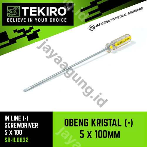 OBENG KRISTAL TEKIRO (-) 5X100MM SD-IL0832