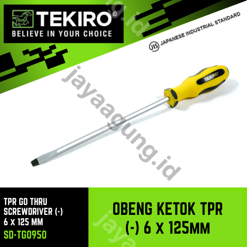 OBENG KETOK TPR TEKIRO (-) 6X125MM SD-TG0950
