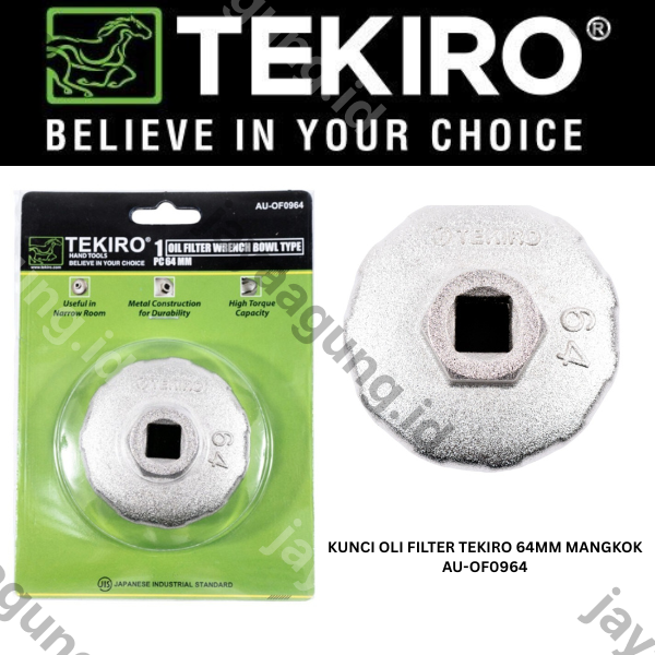 KUNCI OLI FILTER TEKIRO 64MM MANGKOK AU-OF0964