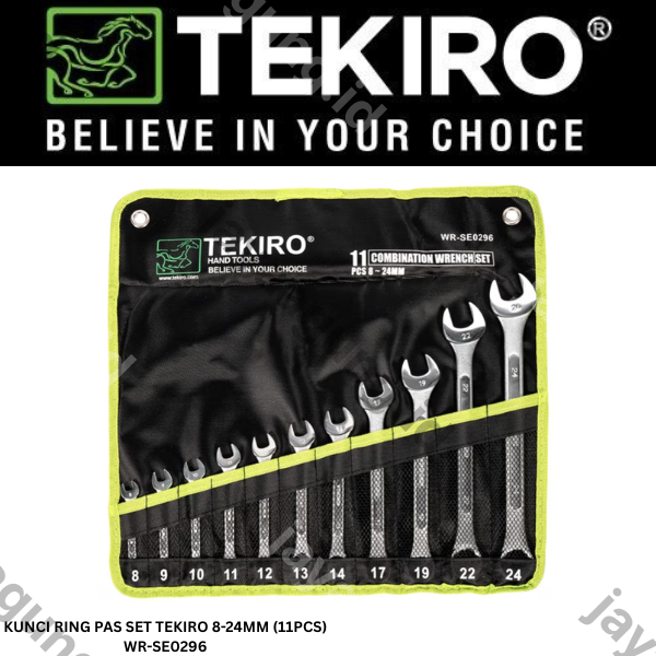 KUNCI RING PAS SET TEKIRO 8-24MM (11PCS) WR-SE0296