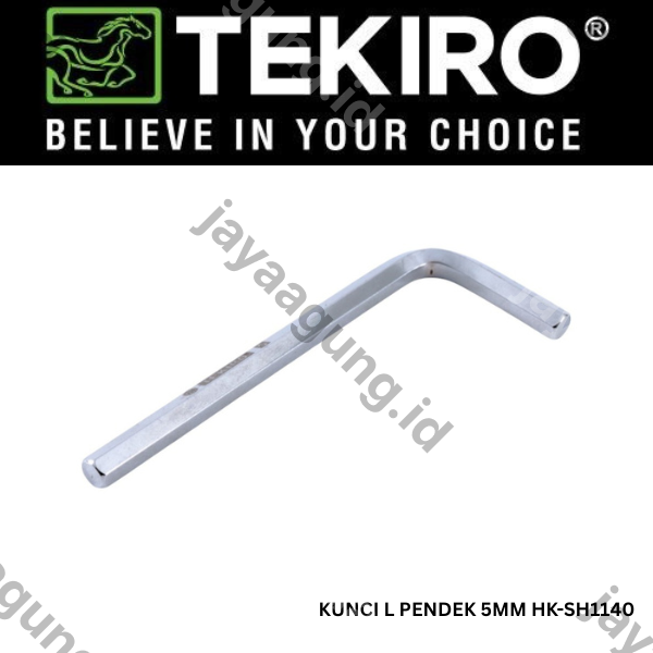 KUNCI L PENDEK TEKIRO 5MM HK-SH1140