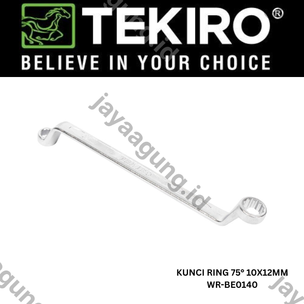 Gambar KUNCI RING 75° TEKIRO 10X12MM WR-BE0140 ke-2