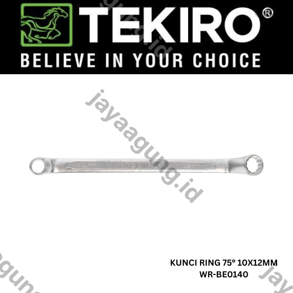 Gambar KUNCI RING 75° TEKIRO 10X12MM WR-BE0140 ke-3