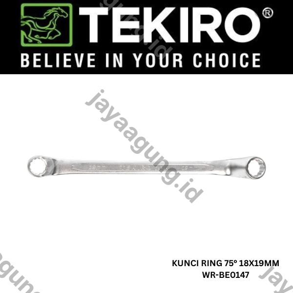 Gambar KUNCI RING 75° TEKIRO 18X19MM WR-BE0147 ke-3