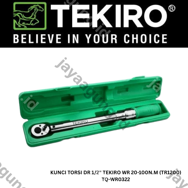 KUNCI TORSI DR 1/2" TEKIRO WR 20-100N.M (TR1200) TQ-WR0322