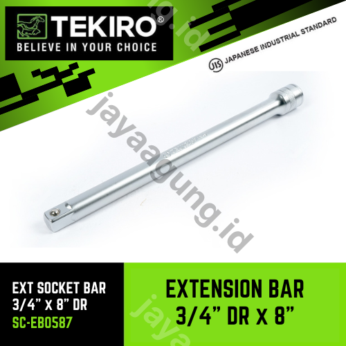EXT SOCK TEKIRO 3/4"X8" SC-EB0587
