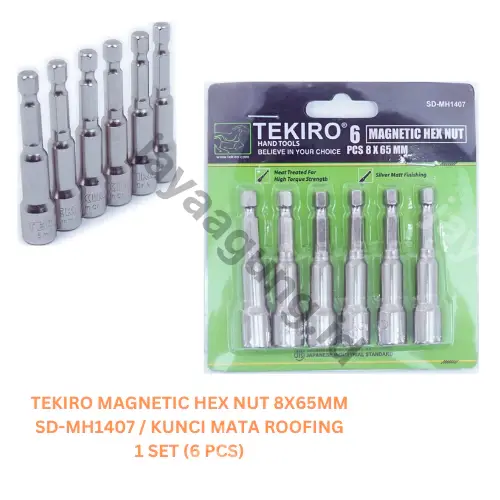 MAGNETIC HEX NUT TEKIRO 8X65MM SD-MH1407