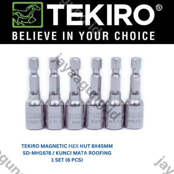MAGNETIC HEX NUT TEKIRO 8X45MM SD-MH1678