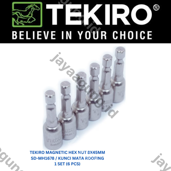 Gambar MAGNETIC HEX NUT TEKIRO 8X45MM SD-MH1678 ke-2