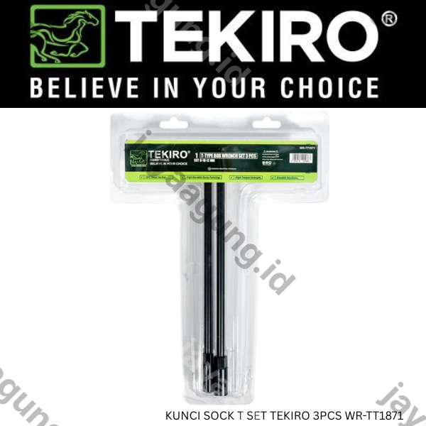 Gambar KUNCI SOCK T SET TEKIRO 3PCS WR-TT1871 ke-4