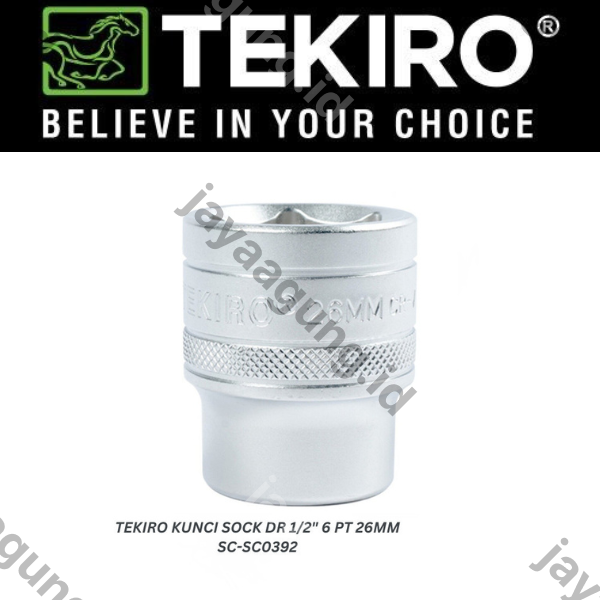 SOCK DR 1/2" TEKIRO 6PT 26MM SC-SC0392