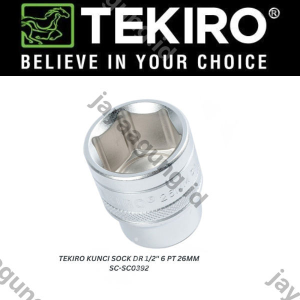 Gambar SOCK DR 1/2" TEKIRO 6PT 26MM SC-SC0392 ke-3