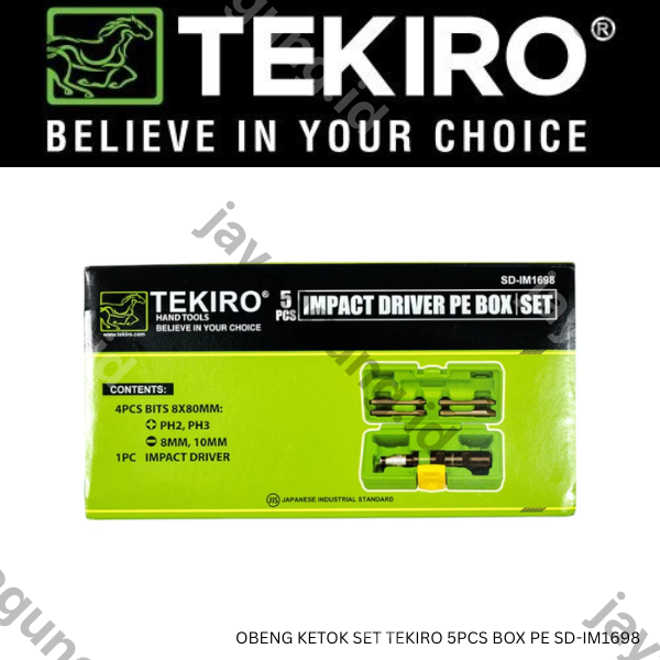 Gambar OBENG KETOK SET TEKIRO 5PCS BOX PE SD-IM1698 ke-3
