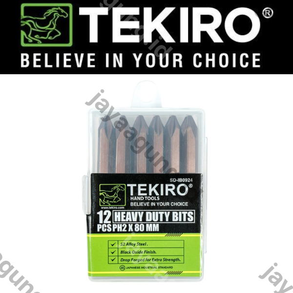 Gambar MATA OBENG KETOK TEKIRO (PH2+) 12PCS IB0924 ke-4