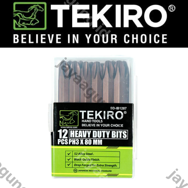 Gambar MATA OBENG KETOK TEKIRO (PH3+) 12PCS IB1287 ke-4