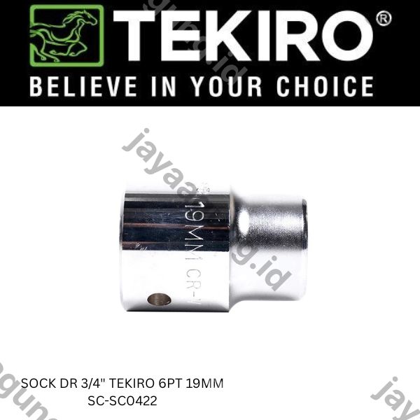 Gambar SOCK DR 3/4" TEKIRO 6PT 19MM SC-SC0422 ke-2