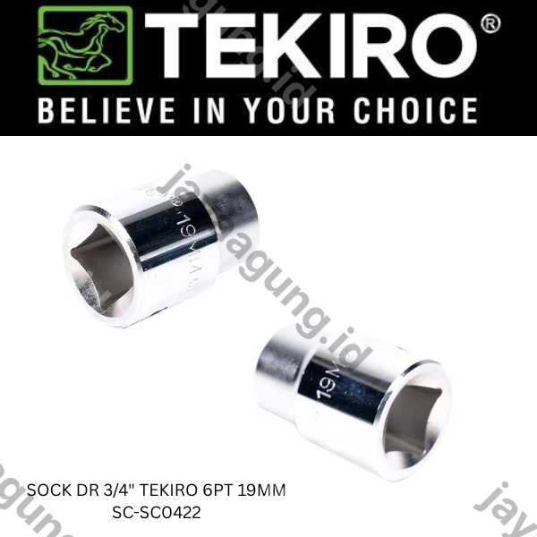 Gambar SOCK DR 3/4" TEKIRO 6PT 19MM SC-SC0422 ke-3