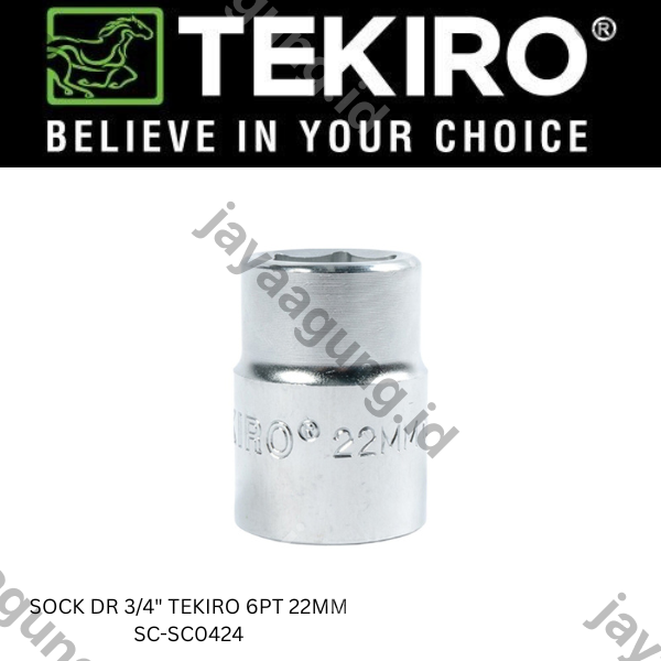 SOCK DR 3/4" TEKIRO 6PT 22MM SC-SC0424