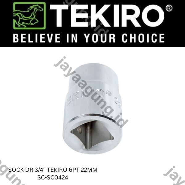 Gambar SOCK DR 3/4" TEKIRO 6PT 22MM SC-SC0424 ke-3