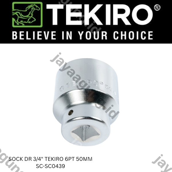 Gambar SOCK DR 3/4" TEKIRO 6PT 50MM SC-SC0439 ke-2