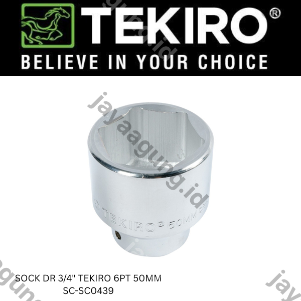 Gambar SOCK DR 3/4" TEKIRO 6PT 50MM SC-SC0439 ke-3