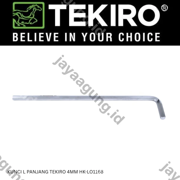 KUNCI L PANJANG TEKIRO 4MM HK-LO1168