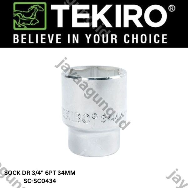 SOCK DR 3/4" TEKIRO 6PT 34MM SC-SC0434