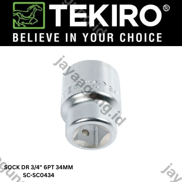 Gambar SOCK DR 3/4" TEKIRO 6PT 34MM SC-SC0434 ke-2