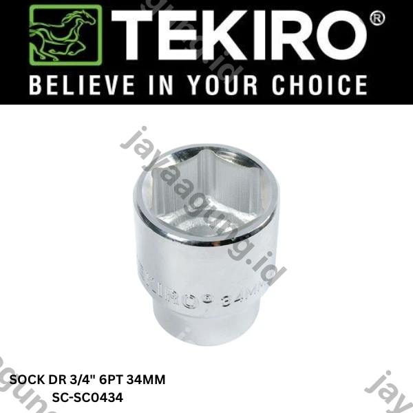 Gambar SOCK DR 3/4" TEKIRO 6PT 34MM SC-SC0434 ke-3