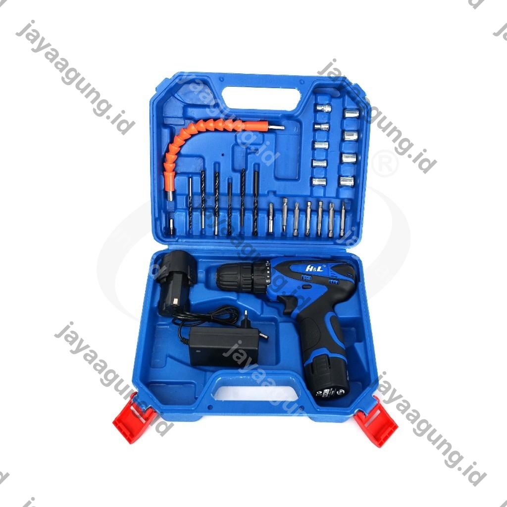 Gambar C.LESS DRILL BOX SET H&L HL312-2 BATERAI ke-2