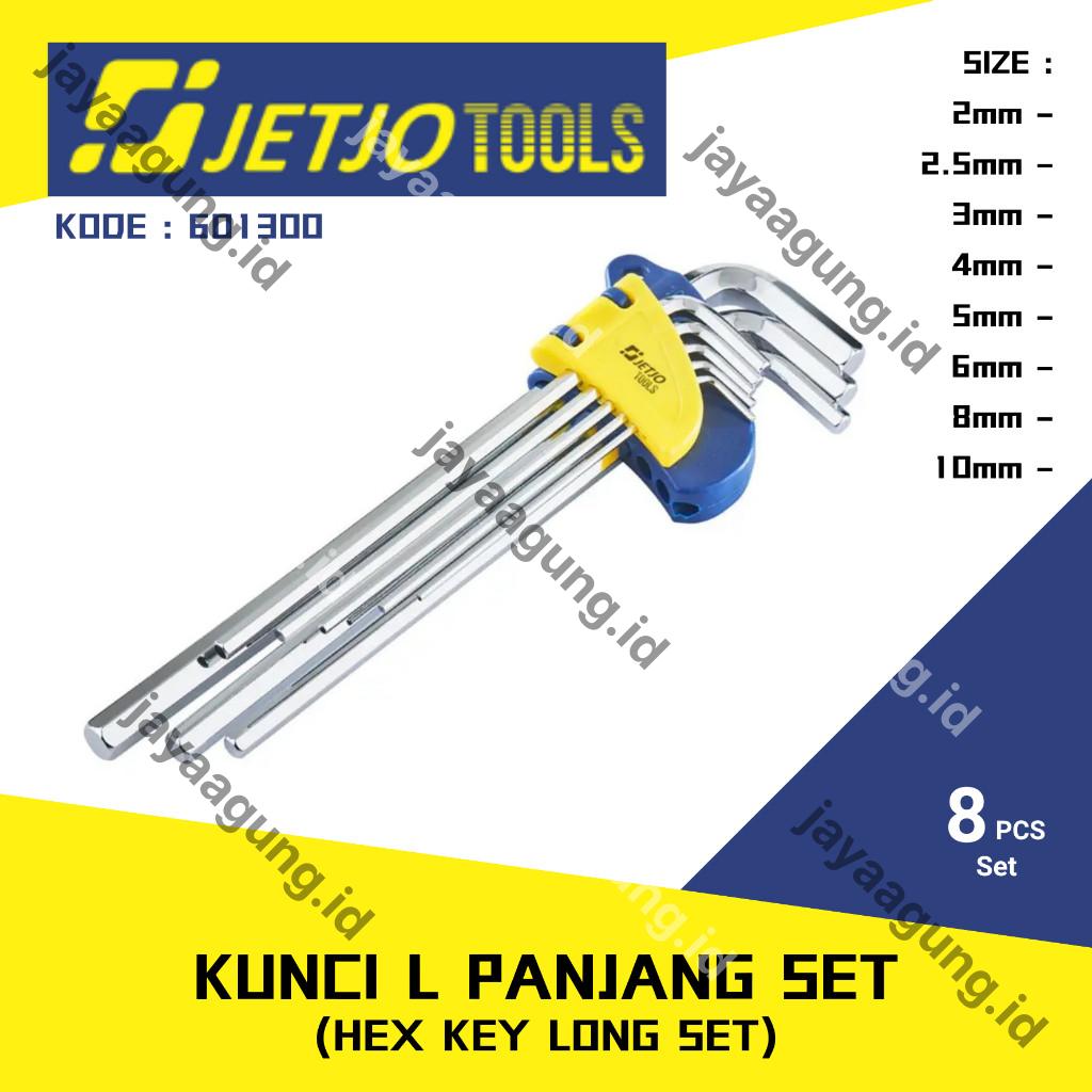 KUNCI L SET PANJANG JETJO 2-10MM (8PCS) 601300