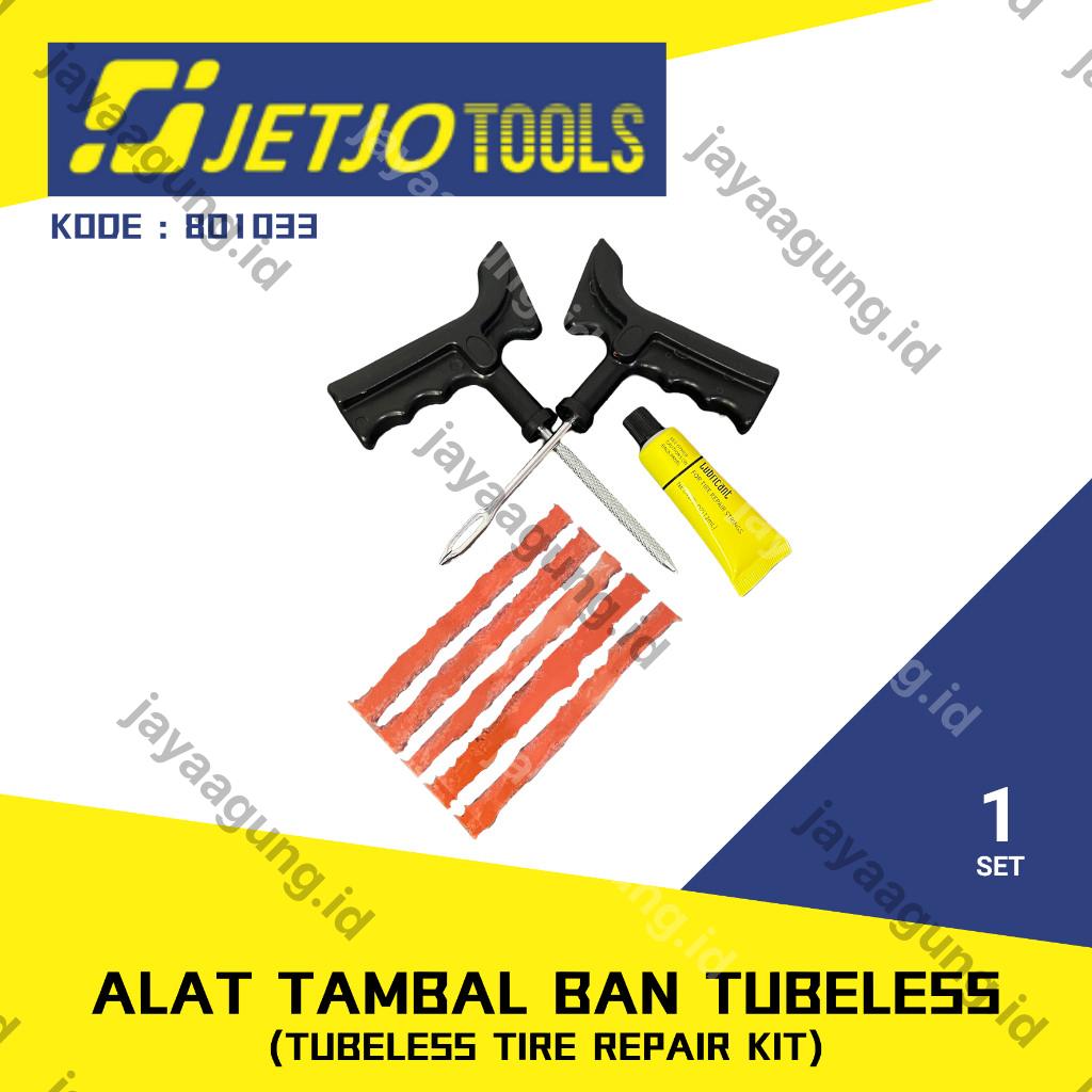 ALAT TAMBAL BAN TUBLES SET GAGANG PLASTIK JETJO JJT-801033