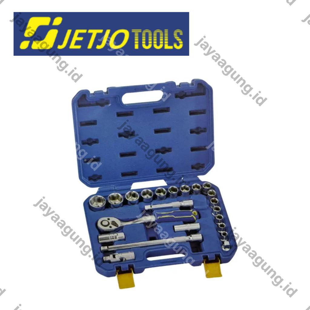 Gambar SOCK SET 1/2" 6PT JETJO 22PCS 200711 ke-2