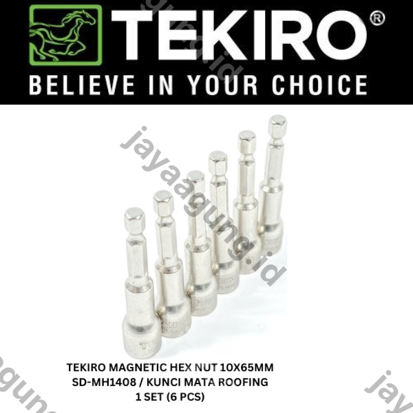 Gambar MAGNETIC HEX NUT TEKIRO 10X65MM SD-MH1408 ke-2
