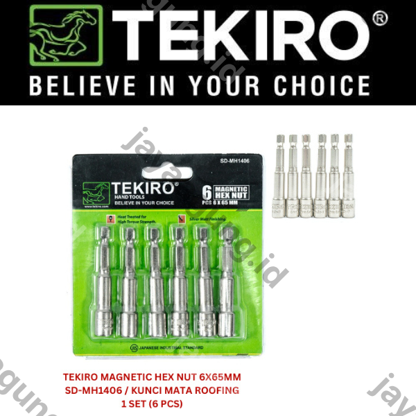 MAGNETIC HEX NUT TEKIRO 6X65MM SD-MH1406