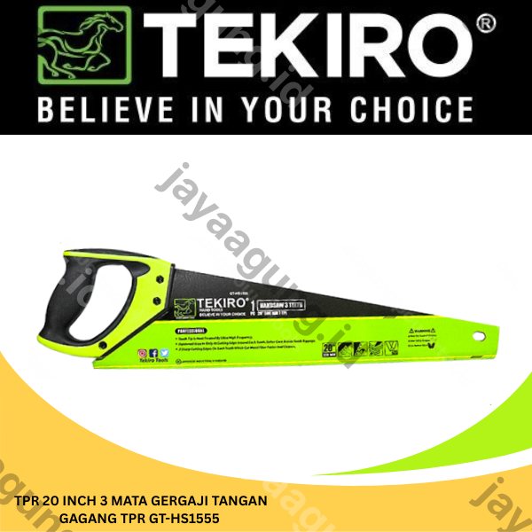 Gambar GERGAJI TANGAN TEKIRO TPR 20" 3T GT-HS1555 ke-3