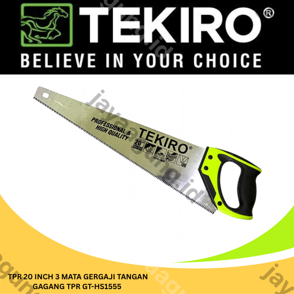 Gambar GERGAJI TANGAN TEKIRO TPR 20" 3T GT-HS1555 ke-4