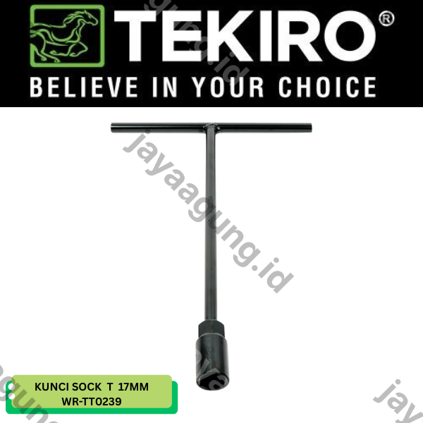 Gambar KUNCI SOCK T TEKIRO HITAM 17MM WR-TT0239 ke-2