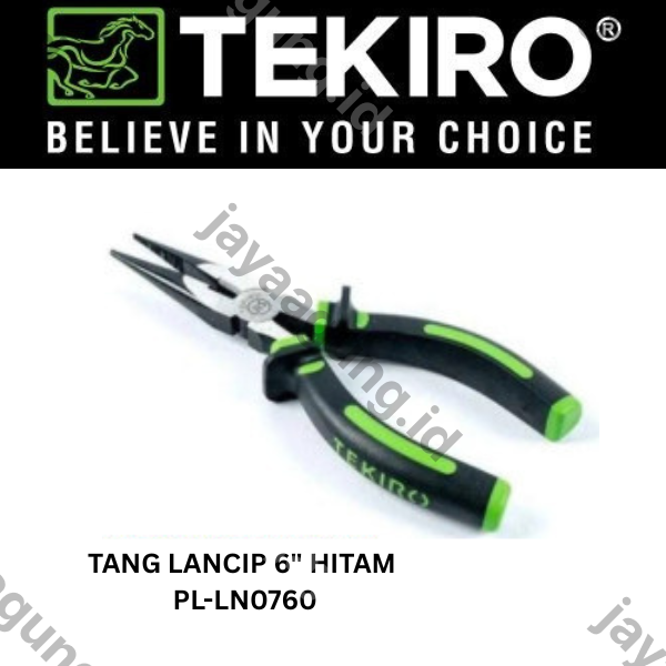 Gambar TANG LANCIP TEKIRO 6" HITAM PL-LN0760 ke-3