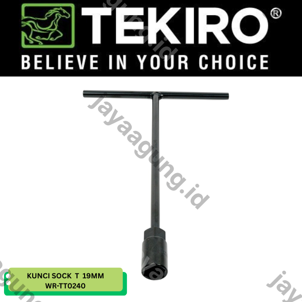 Gambar KUNCI SOCK T TEKIRO HITAM 19MM WR-TT0240 ke-2