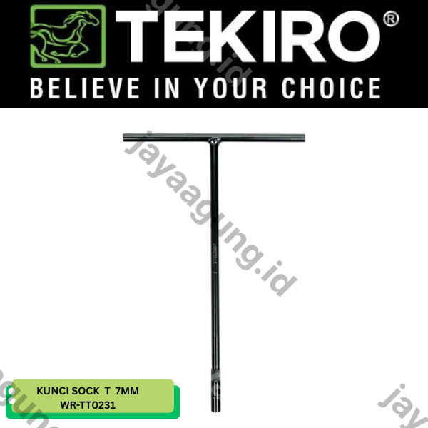 Gambar KUNCI SOCK T TEKIRO HITAM 7MM WR-TT0231 ke-2